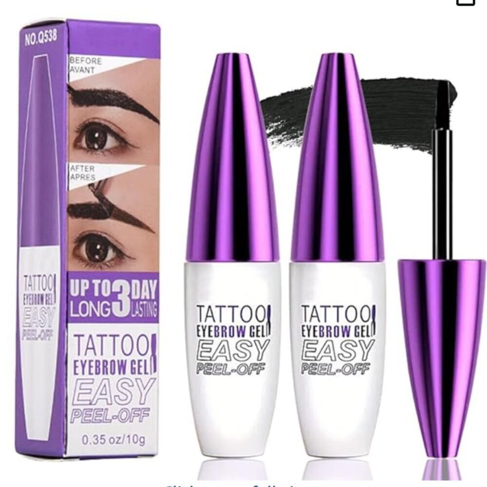 NEW Black Eyebrow Peel Gel
